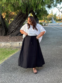 RESTOCK” LUNAM SKIRT ~ Black