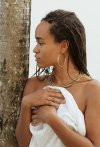 RAJA Hoop Brass Earrings