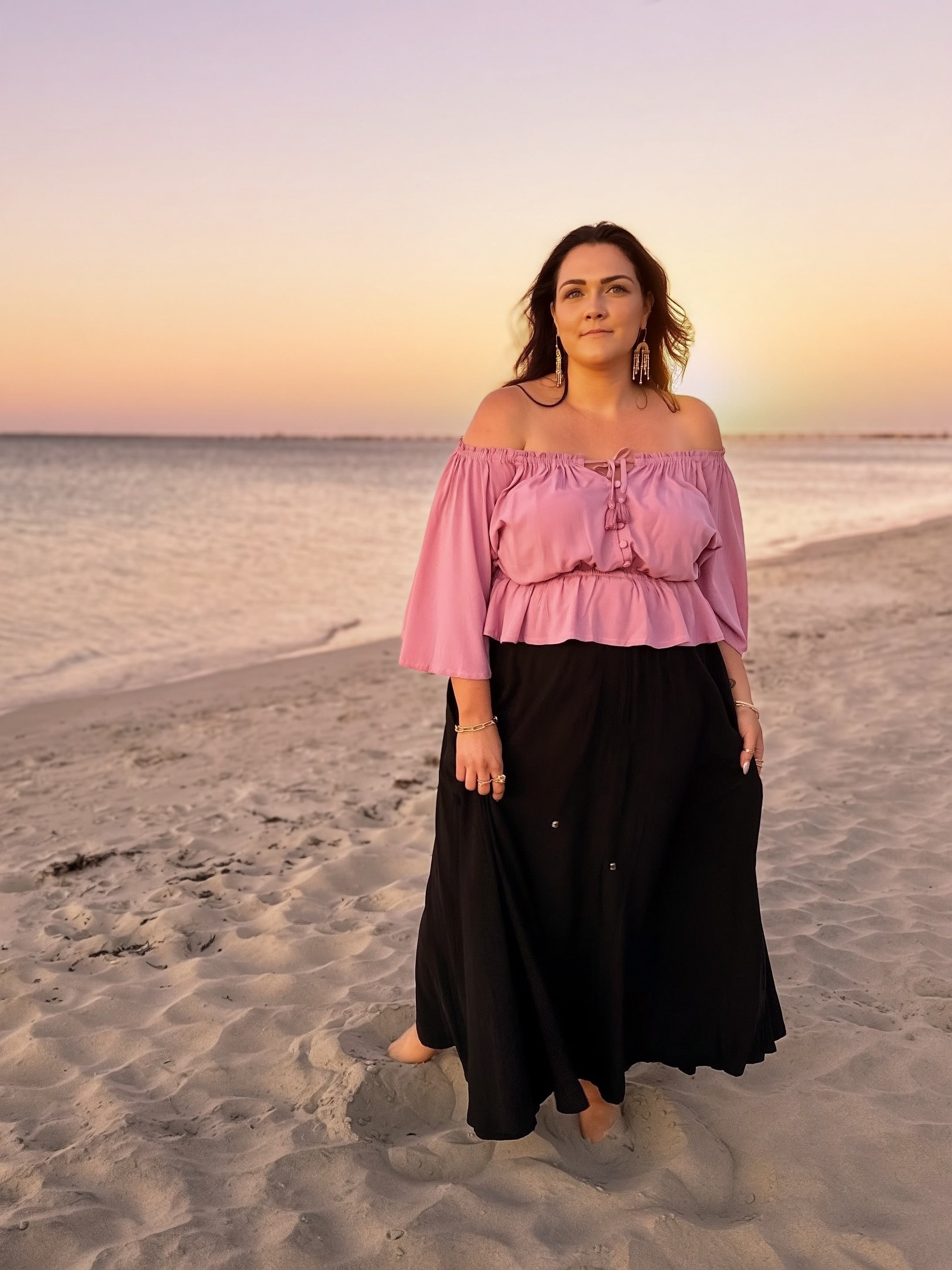 RESTOCK” LUNAM SKIRT ~ Black