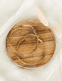 RAJA Hoop Brass Earrings