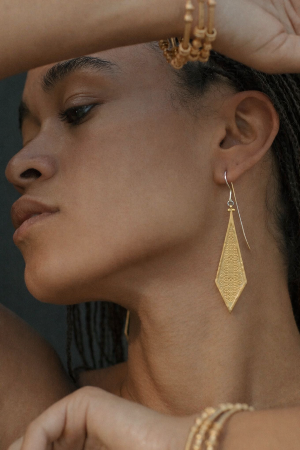 IZara Earrings Brass