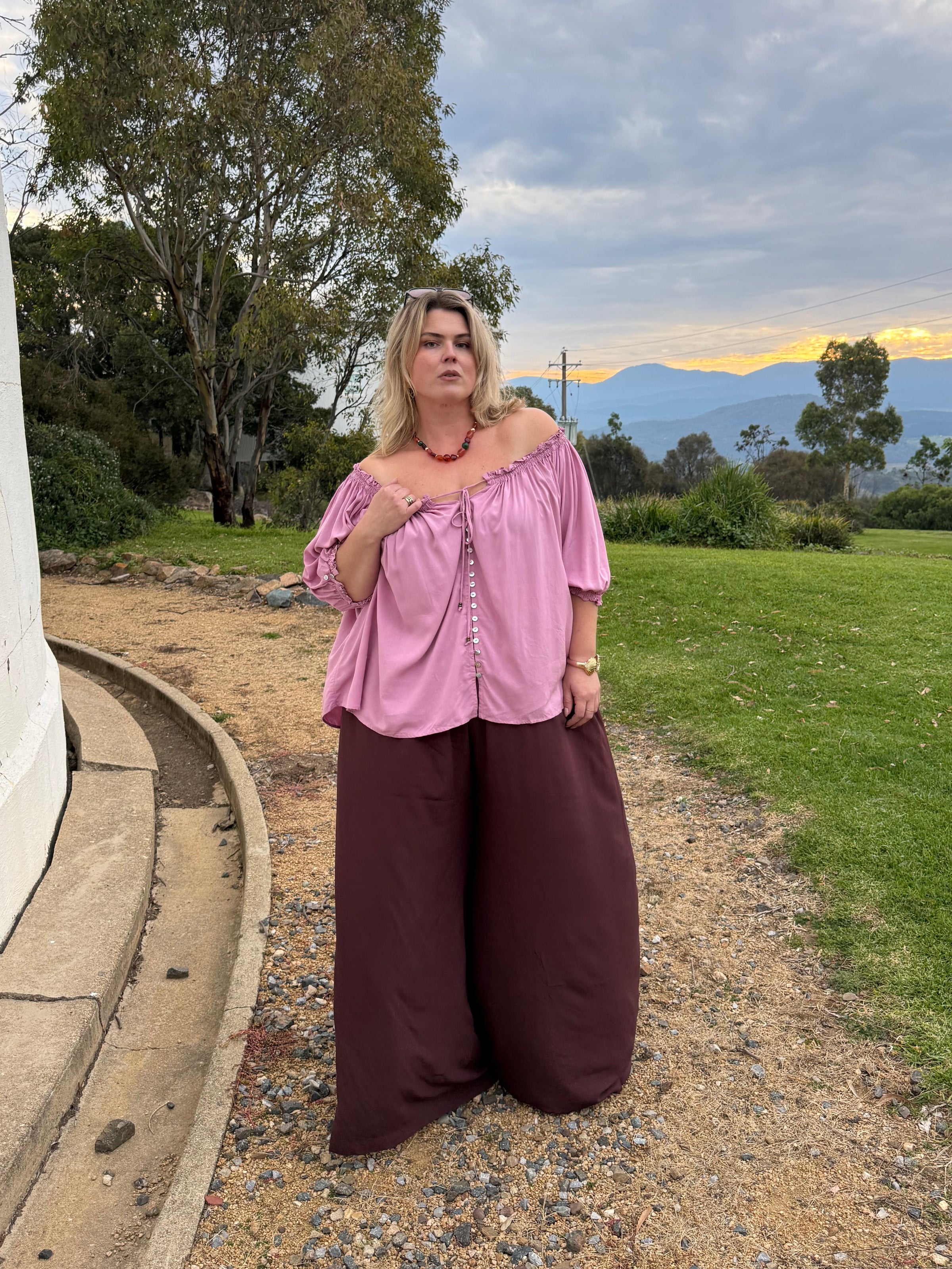 ZANIA BLOUSE ~ Mauve