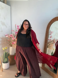 Crochet Duster - Cherry