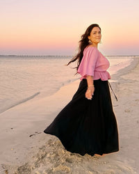 RESTOCK” LUNAM SKIRT ~ Black