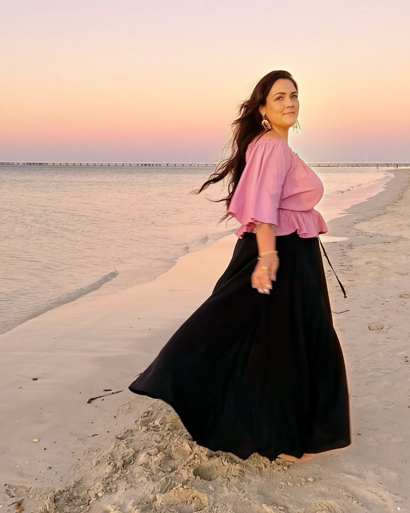 RESTOCK” LUNAM SKIRT ~ Black