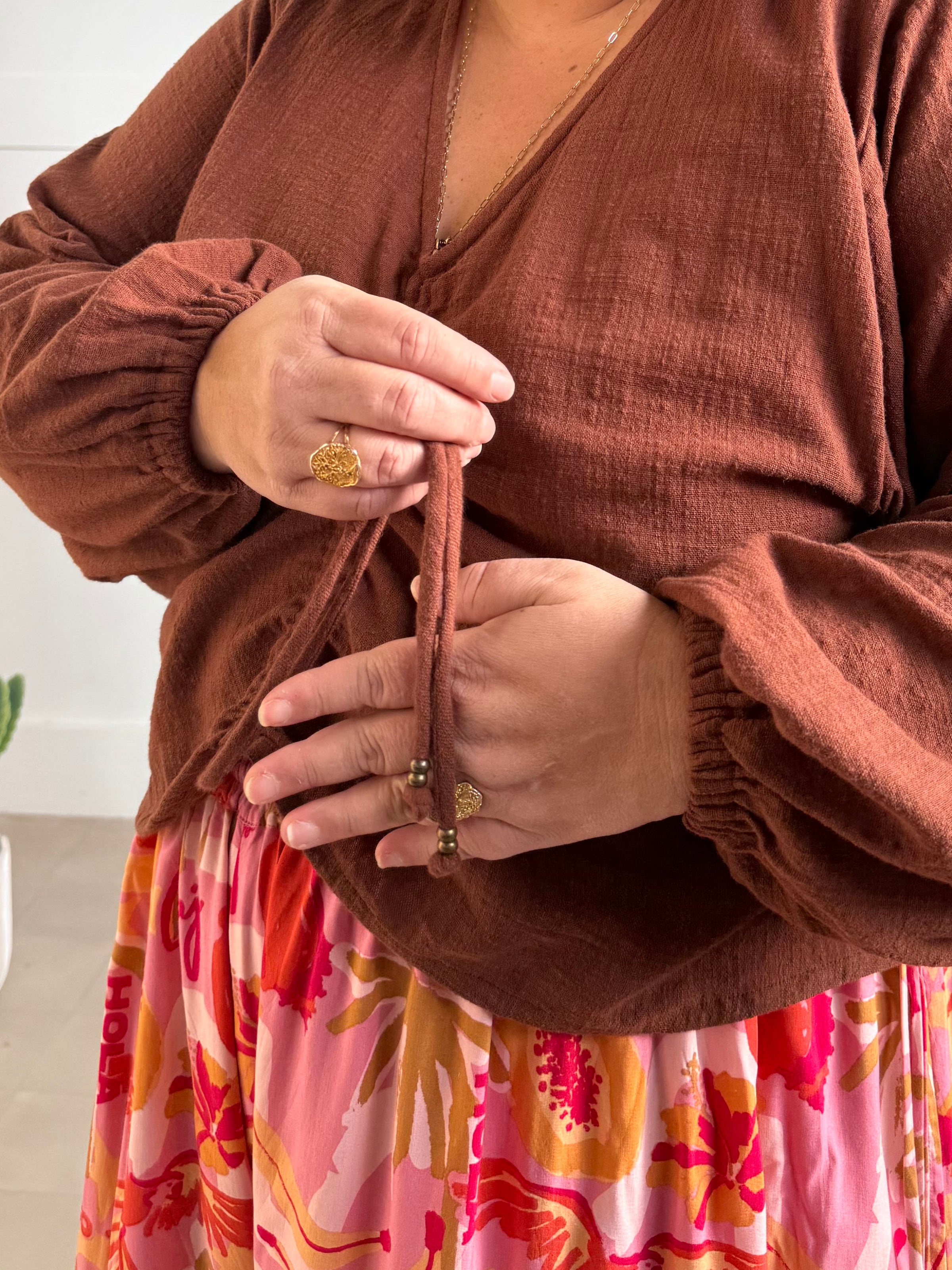ANNIKA BLOUSE ~Toffee