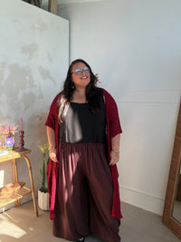 Crochet Duster - Cherry