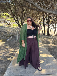 Crochet Duster - Olive