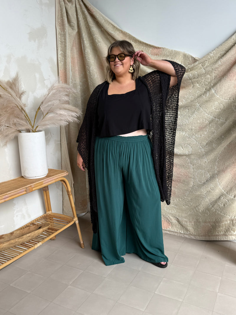 TALL PALAZZO PANTS ~ Emerald