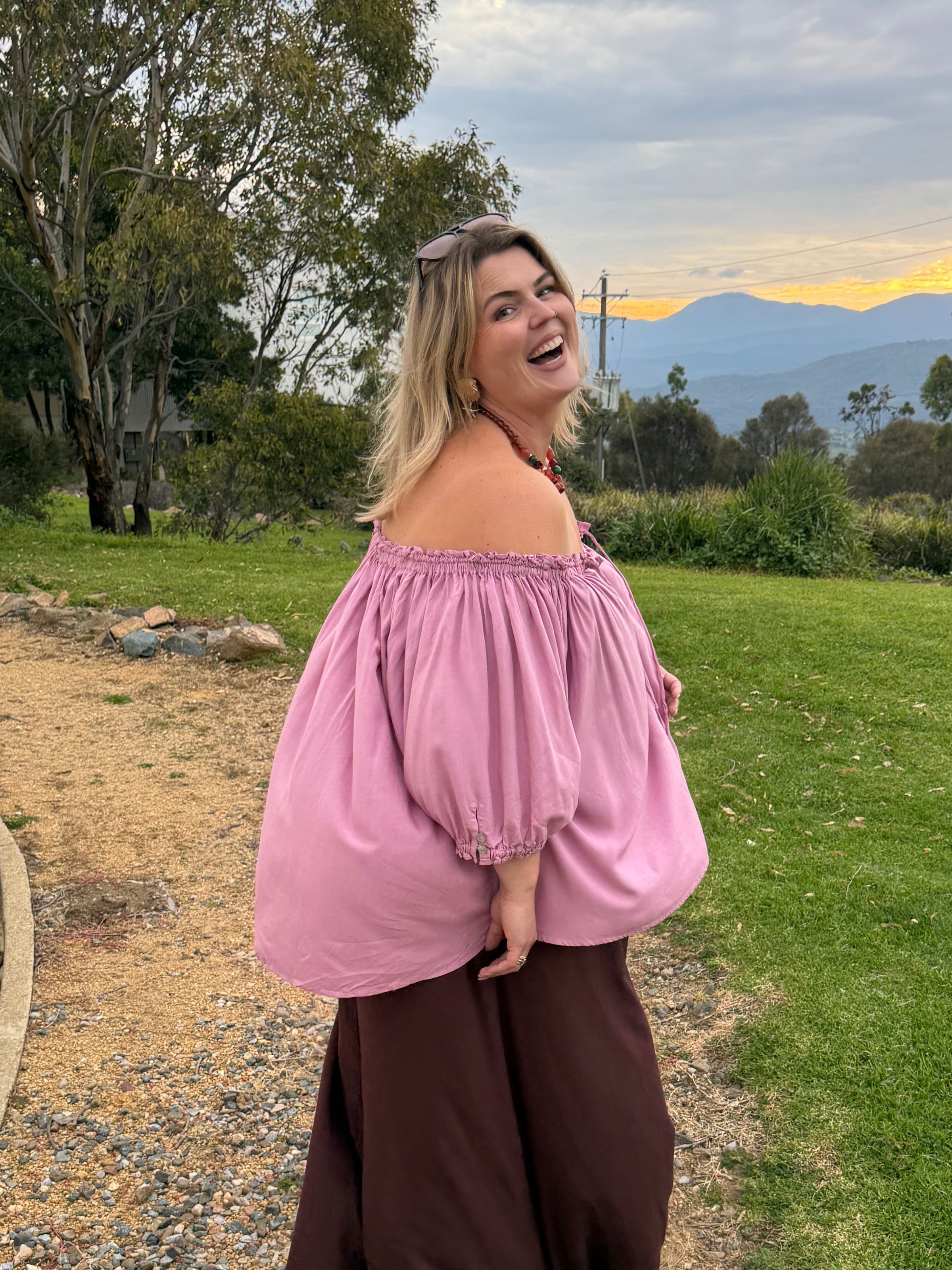 ZANIA BLOUSE ~ Mauve