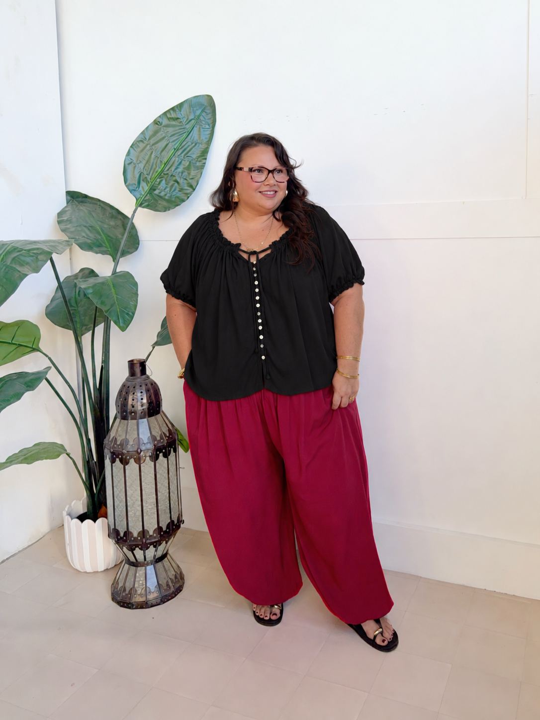 Balloon Pants ~ Sangria