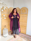 Kimono Cardigan Plum