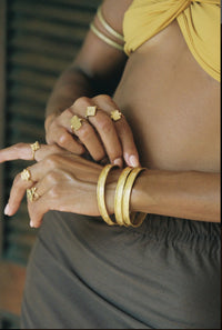 Najma Brass Bangle