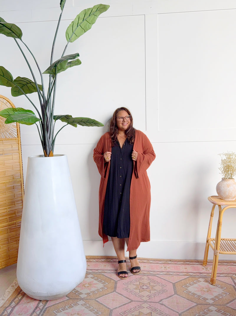 Kimono Cardigan Terracotta