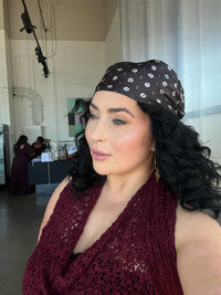 Crochet Shawl  - Cherry Cola
