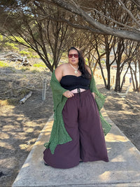 Crochet Duster - Olive