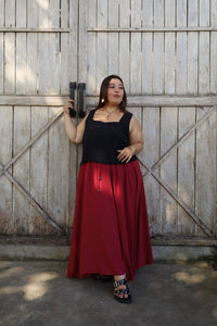 LUNAM SKIRT - Sangria - Mama Mane - Mama Mane