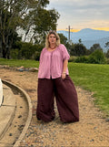 Palazzo Pants ~ Tall Mahogany