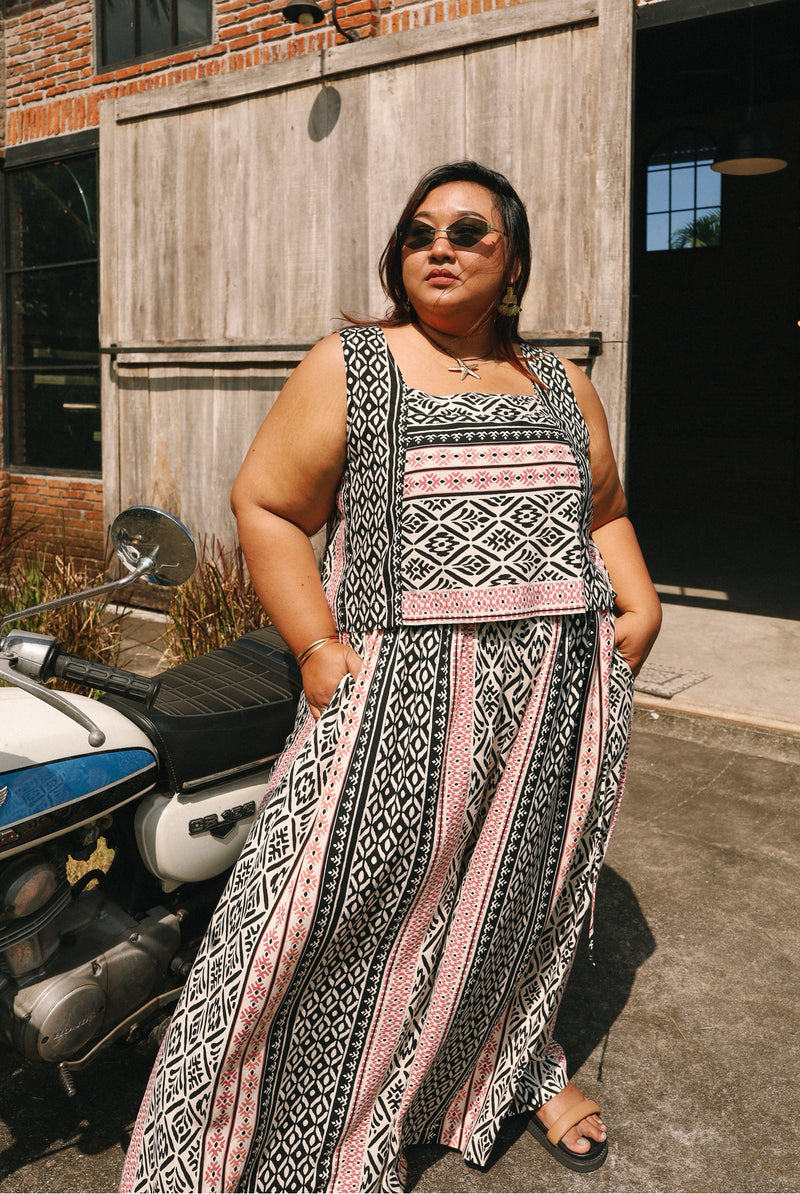 TALL PALAZZO PANTS ~ Aztec
