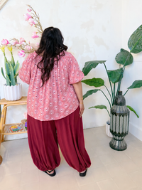 Zania Blouse ~ Pink Paisley