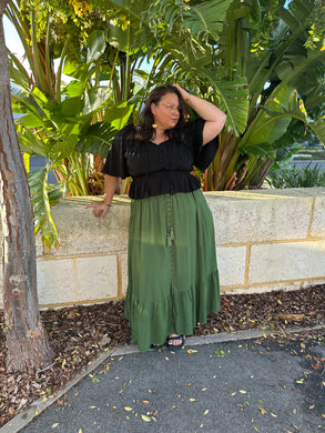 Olive Mardi Skirt