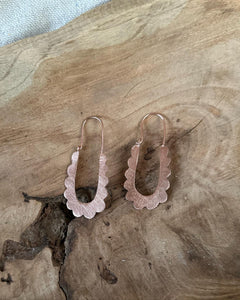 Patella hoop earrings